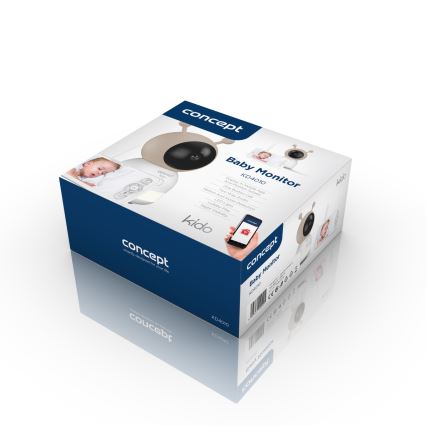 Concept KD4010 - Pametna otroška varuška z monitorjem in senzorjem gibanja SMART KIDO 4,5W/230V Wi-Fi bež