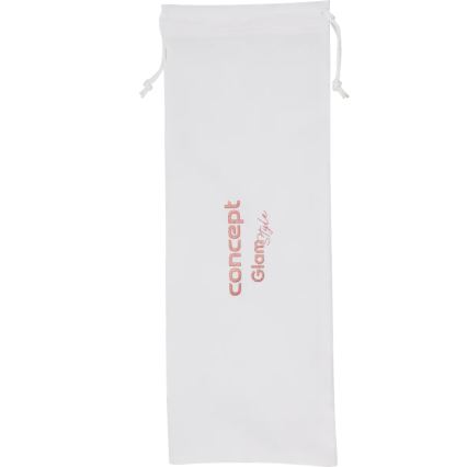 Concept KK2125 - Konusni kodralnik za lase GLAM STYLE 42W/230V bela/rožnato zlata