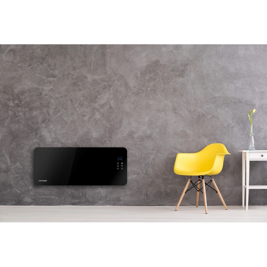 Concept KS4010 - Električni grelec/konvektor 1000/2000W IP24 črna + daljinski upravljalnik