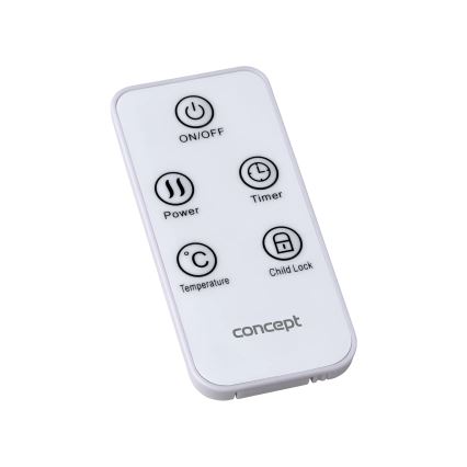 Concept KS4010 - Električni grelec/konvektor 1000/2000W IP24 črna + daljinski upravljalnik