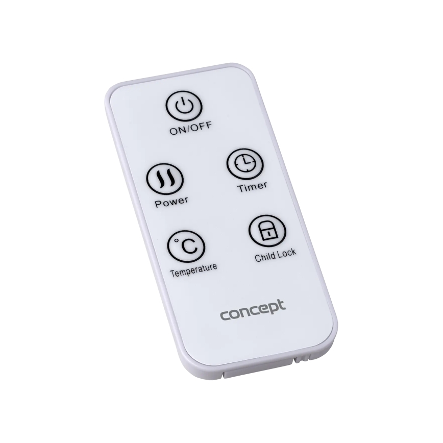 Concept KS4010 - Električni grelec/konvektor 1000/2000W IP24 črna + daljinski upravljalnik