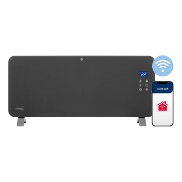 Concept KS4100 - Pametni električni grelec/konvektor 1000/2000 W Wi-Fi IP24 siva