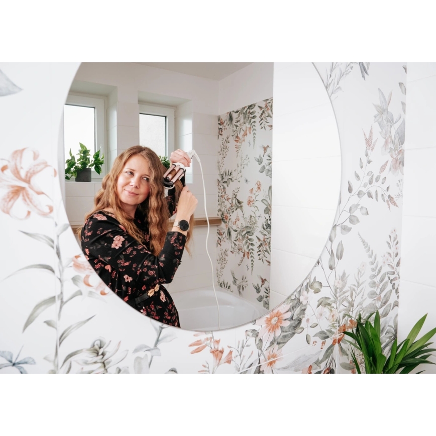 Concept KT2140 - Trojni kodralnik za lase GLAM STYLE 100W/230V bela/rožnato zlata