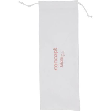 Concept KT2140 - Trojni kodralnik za lase GLAM STYLE 100W/230V bela/rožnato zlata