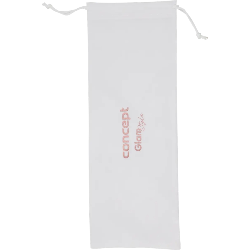 Concept KT2140 - Trojni kodralnik za lase GLAM STYLE 100W/230V bela/rožnato zlata