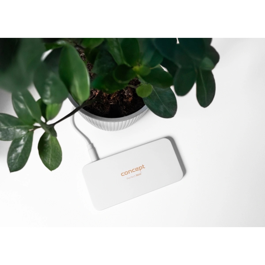Concept KZ2010 - LED žepno kozmetično ogledalo PERFECT SKIN LED/1,5W/5V 4500-5500K 300 mAh belo