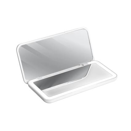 Concept KZ2010 - LED žepno kozmetično ogledalo PERFECT SKIN LED/1,5W/5V 4500-5500K 300 mAh belo