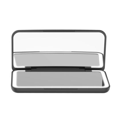 Concept KZ2020 - LED Žepno kozmetično ogledalo PERFECT SKIN LED/1,5W/5V 4500-5500K 300 mAh črno