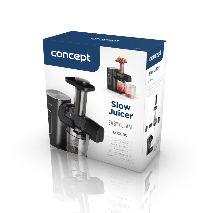 Concept LO3000 - Šnekovni sokovnik EASY CLEAN 150W/230V
