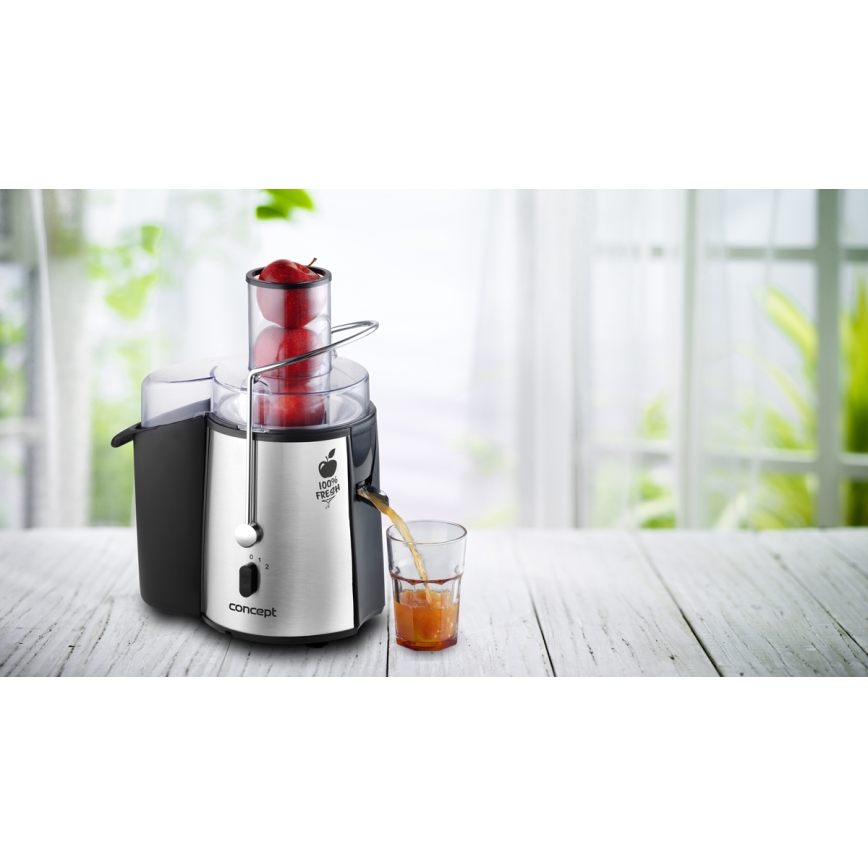 Concept LO7026 - Centrifugalni sokovnik 1000W/230V črna/nerjaveče jeklo