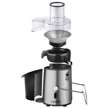 Concept LO7026 - Centrifugalni sokovnik 1000W/230V črna/nerjaveče jeklo