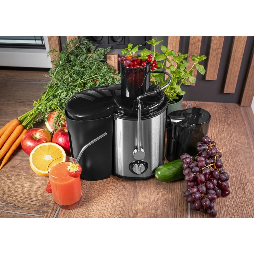 Concept LO7095 - centrifugalni sokovnik 1000 W/230 V, črna/nerjaveče jeklo