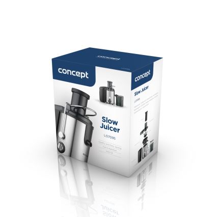 Concept LO7095 - centrifugalni sokovnik 1000 W/230 V, črna/nerjaveče jeklo