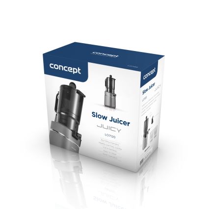Concept LO7120 - Počasni sokovnik JUICY 250W/230V siva