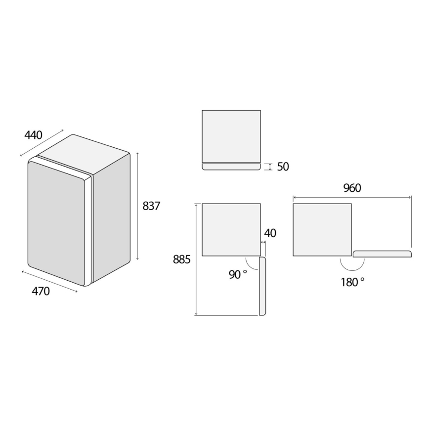 Concept LTR3047whN - Retro hladilnik, 93 l, bel