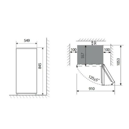 Concept MZ2355bc - Zamrzovalnik z predali, 85 l, v črni barvi