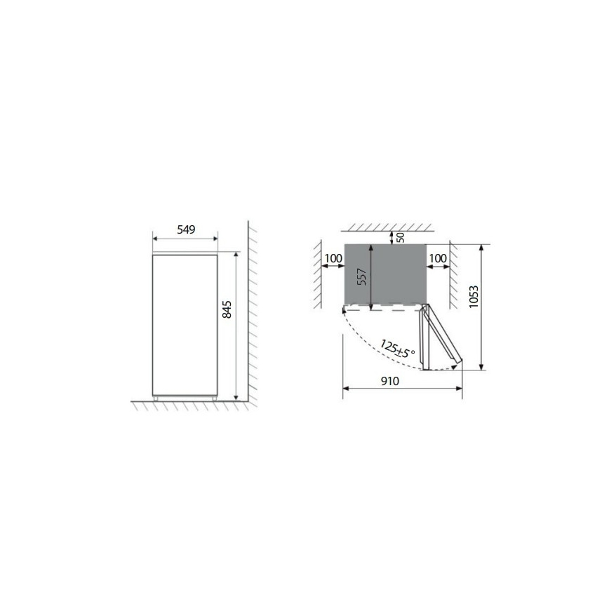 Concept MZ2355bc - Zamrzovalnik z predali, 85 l, v črni barvi