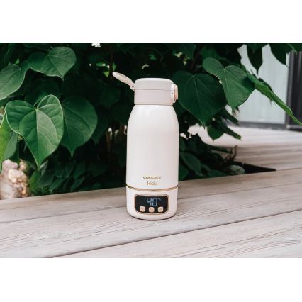 Concept OC4000 - Prenosni grelnik za vodo in mleko KIDO 500 ml 36W/7,4V 5000 mAh bež