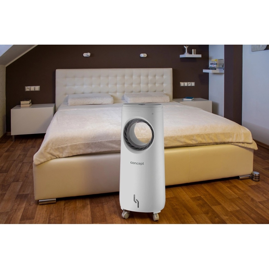 Concept OV5220 - Večfunkcijski prenosni hladilnik zraka 4 v 1 5 l 80W/230V bela + daljinski upravljalnik