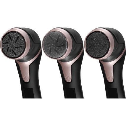 Concept PN3020 - Električni pilnik za pete PERFECT SKIN 5V 1200 mAh IPX6 črna/rožnato zlata