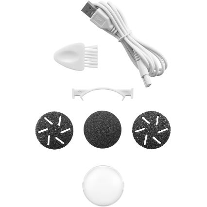Concept PN3020 - Električni pilnik za pete PERFECT SKIN 5V 1200 mAh IPX6 črna/rožnato zlata