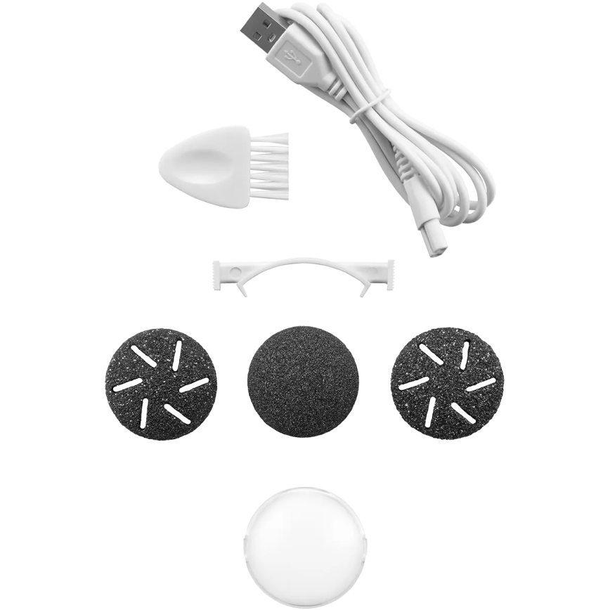 Concept PN3020 - Električni pilnik za pete PERFECT SKIN 5V 1200 mAh IPX6 črna/rožnato zlata