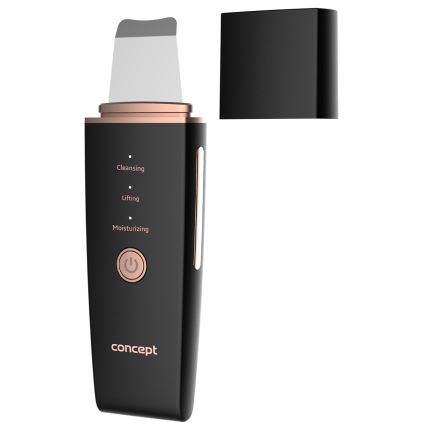 Concept PO2060 - Kozmetična ultrazvočna lopatica PERFECT SKIN 3,5W/5V USB 500 mAh IPX6 črna