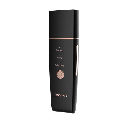 Concept PO2060 - Kozmetična ultrazvočna lopatica PERFECT SKIN 3,5W/5V USB 500 mAh IPX6 črna