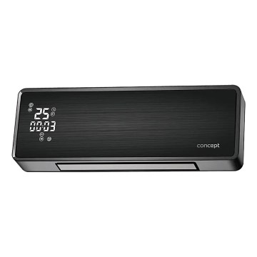 Concept QH4001 - Električni grelec 1000/2000W IP22 črn + daljinsko upravljanje