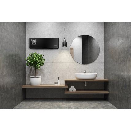 Concept QH4001 - Električni grelec 1000/2000W IP22 črn + daljinsko upravljanje