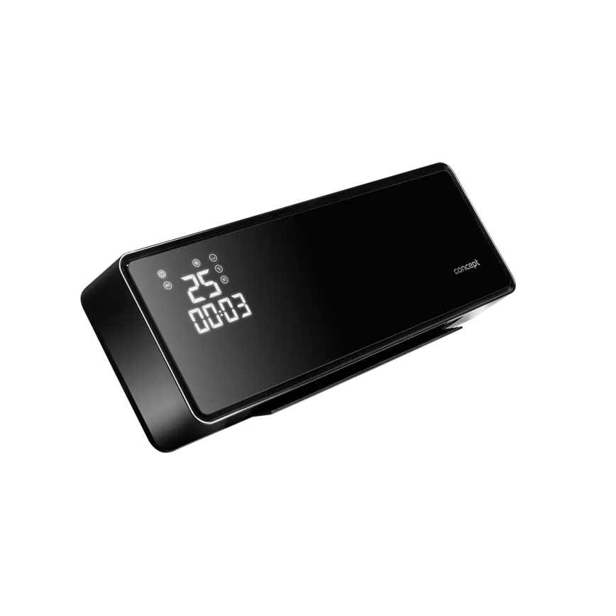 Concept QH4001 - Električni grelec 1000/2000W IP22 črn + daljinsko upravljanje