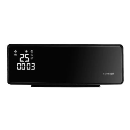 Concept QH4001 - Električni grelec 1000/2000W IP22 črn + daljinsko upravljanje