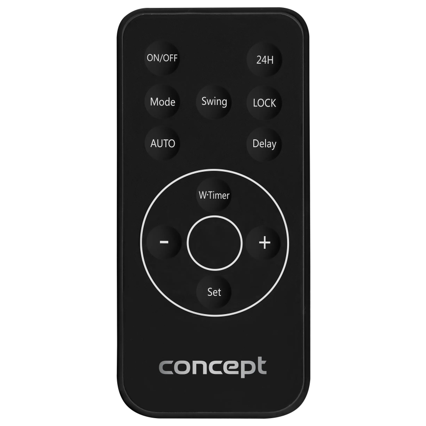 Concept QH4001 - Električni grelec 1000/2000W IP22 črn + daljinsko upravljanje
