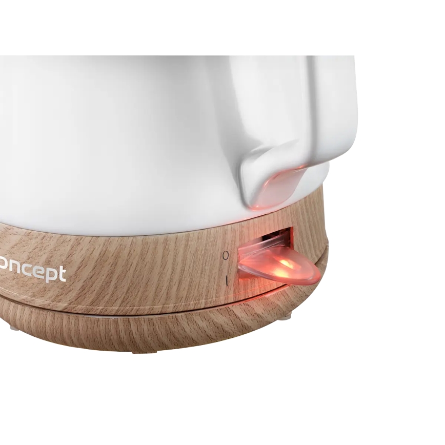 Concept RK0060 - Električni kuhalnik vode 1 l 1000W/230V bela/keramika