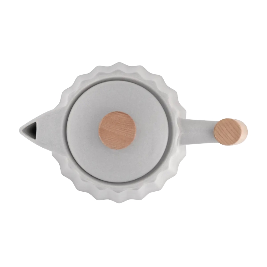 Concept RK0091 - Električni čajnik 1,5 l 1500W/230V svetlo siva/lesni dekor/keramika