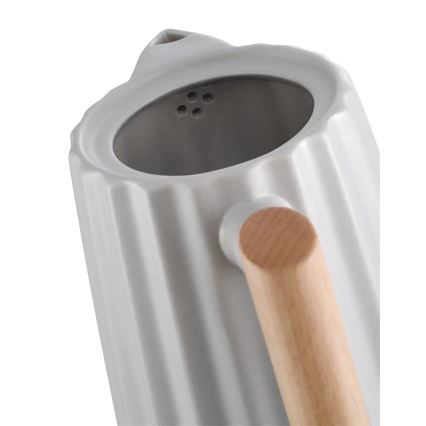 Concept RK0091 - Električni čajnik 1,5 l 1500W/230V svetlo siva/lesni dekor/keramika