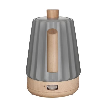Concept RK0092 - Električni kuhalnik vode 1,5 l 1500W/230V temno siva/lesni dekor/keramika