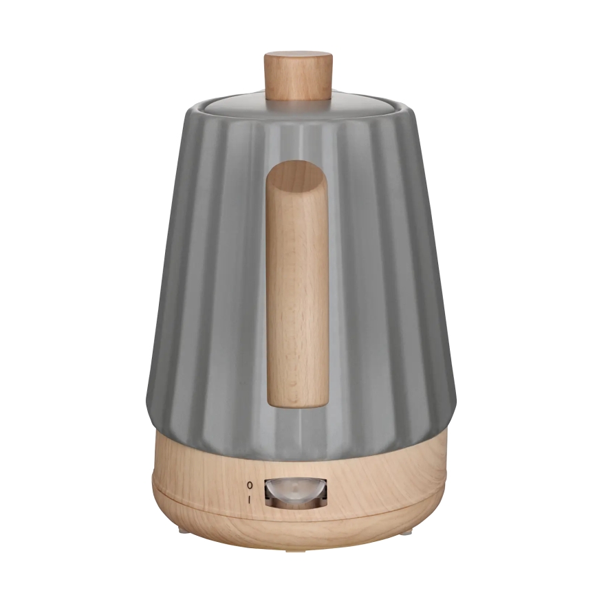Concept RK0092 - Električni kuhalnik vode 1,5 l 1500W/230V temno siva/lesni dekor/keramika