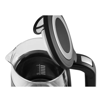 Concept RK4100 - Hiter električni kuhalnik vode s termoregulacijo 1,7 l 2200W/230V črn