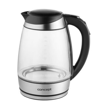Concept RK4120 - Električni čajnik z regulacijo temperature 1,7 l 2200W/230V nerjaveče jeklo