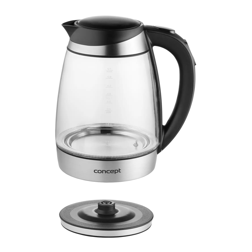 Concept RK4120 - Električni čajnik z regulacijo temperature 1,7 l 2200W/230V nerjaveče jeklo