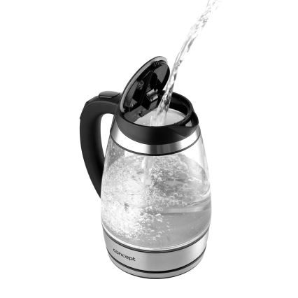 Concept RK4120 - Električni čajnik z regulacijo temperature 1,7 l 2200W/230V nerjaveče jeklo