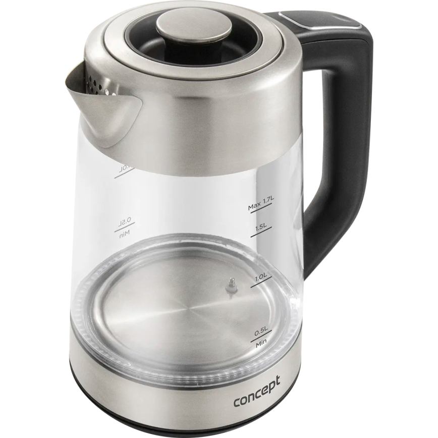 Concept RK4190 - Električni kuhalnik vode s termoregulacijo in filtrom 1,7 l 2200W/230V iz nerjavečega jekla