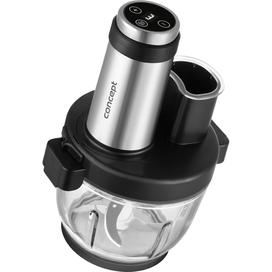 Concept RM3300 - Kuhinjski robot z ribežem 1000 W/230 V črne barve/nerjaveče jeklo