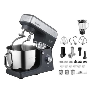 Concept RM6000 - Kuhinjski planetarni mešalnik  DOUGH EXPERT 1900W/230V antracit/nerjaveče jeklo