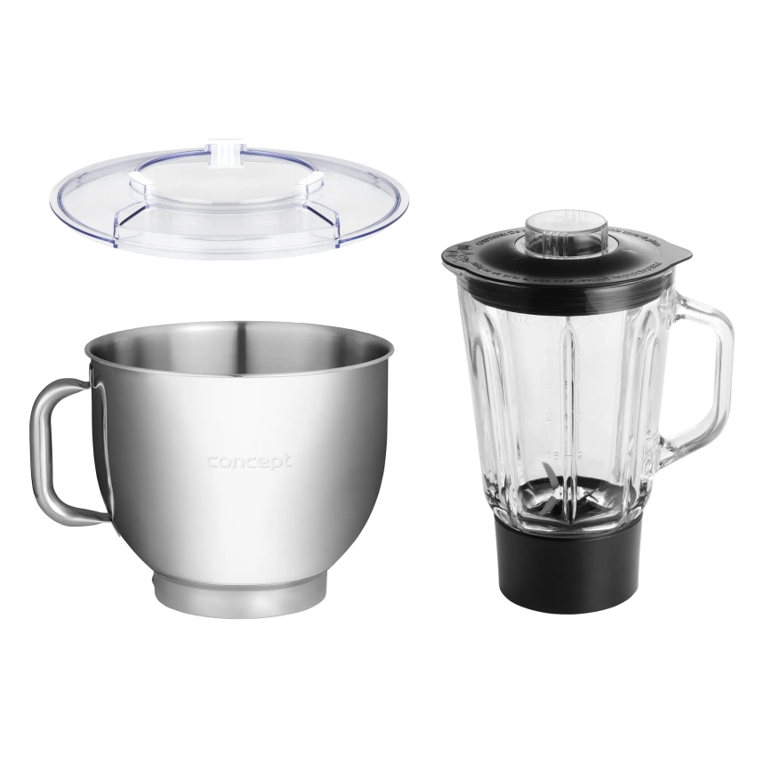 Concept RM6000 - Kuhinjski planetarni mešalnik  DOUGH EXPERT 1900W/230V antracit/nerjaveče jeklo