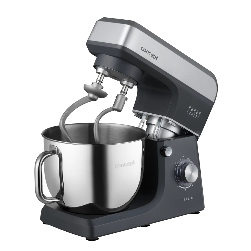 Concept RM6010 - Planetarni kuhinjski robot DOUGH EXPERT 1900W/230V antracit/nerjavno jeklo
