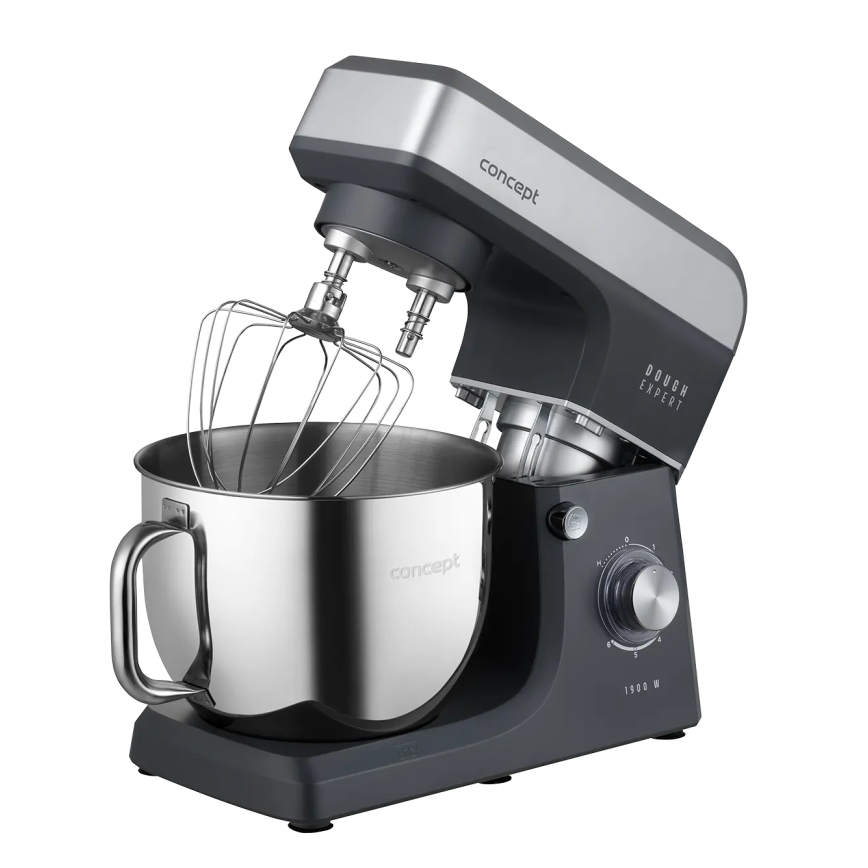 Concept RM6010 - Planetarni kuhinjski robot DOUGH EXPERT 1900W/230V antracit/nerjavno jeklo