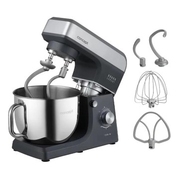 Concept RM6010 - Planetarni kuhinjski robot DOUGH EXPERT 1900W/230V antracit/nerjavno jeklo