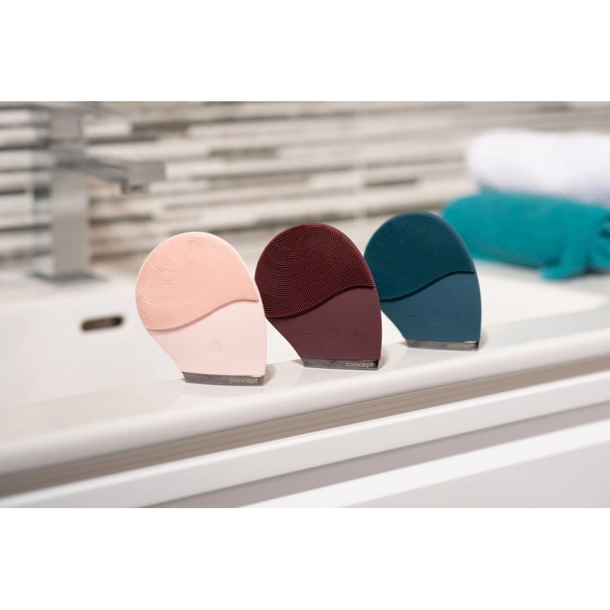 Concept SK9100 - Čistilna krtačka za obraz SONIVIBE 2W/5V 250 mAh IPX7 modra